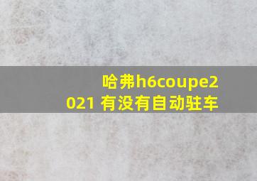 哈弗h6coupe2021 有没有自动驻车